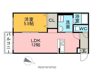 グランシャリオ【2階】の間取り