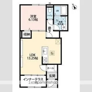 リーブルファイン久喜東【1階】の間取り