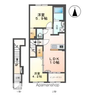 フィールド あずま 参番館【2階】の間取り