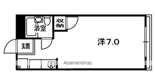 クローバーフラット【203号室】の間取り