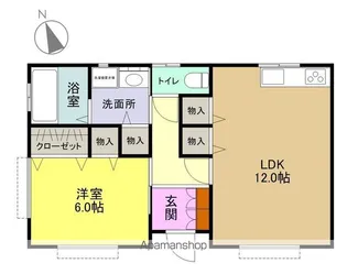 サクラハイム【A号室】の間取り