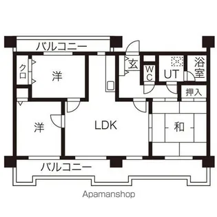 グランドハイリス上社【5階】の間取り
