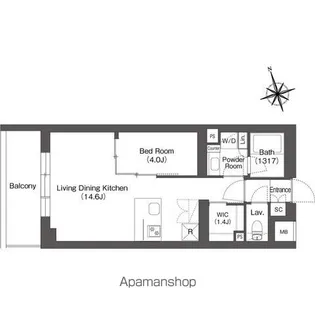 ルーウェ東大泉【5階】の間取り