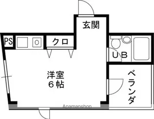 ウイング曙【4階】の間取り