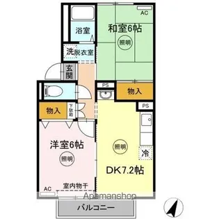 リッジウッド90 C棟【2階】の間取り