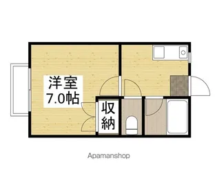 コーポ雅【1階】の間取り
