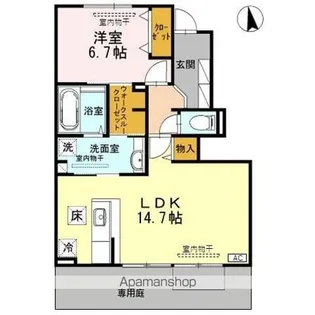 AVANZAR【1階】の間取り