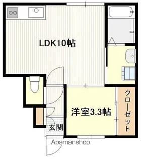 ウィスキーピーク【1階】の間取り