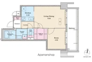 RJRプレシア六本松【1階】の間取り