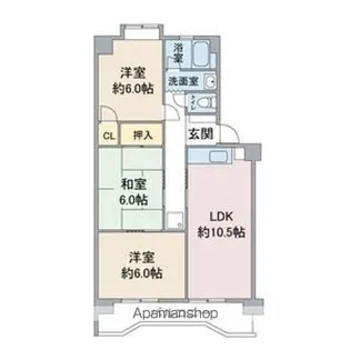 レジデンス オーミ【5階】の間取り