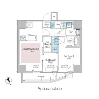 アーバネックス浅草橋フロント【8階】の間取り