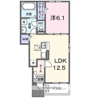 アニメート寿町Ⅱ【1階】の間取り