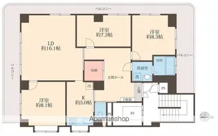 ホライズン東四つ木【2階】の間取り