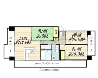 サンパセオ新柏E棟【8階】の間取り