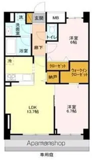 アンクレージュ【7階】の間取り