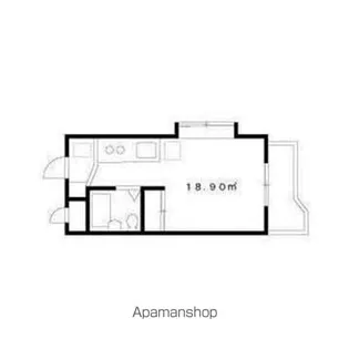サンライズ国立【2階】の間取り