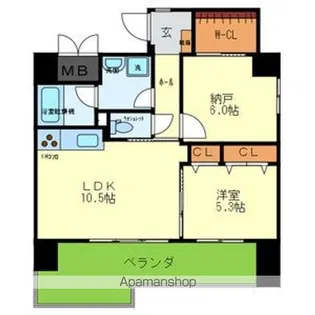 ベロフィオーレ宮之阪【705号室号室】の間取り