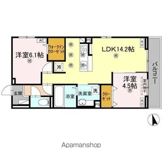 メテオラ【2階】の間取り