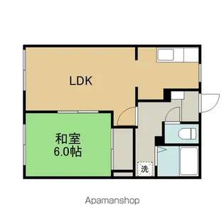 ペニーロイヤル【102号室】の間取り