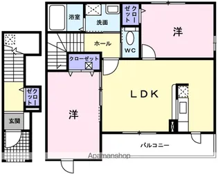 グラース プラシード【2階】の間取り