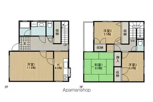 REGENT’S PARK【2階】の間取り