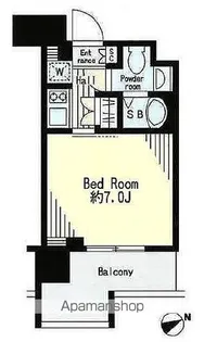 レジディア市谷薬王寺【5階】の間取り