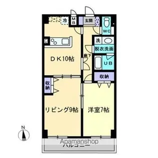 AXⅠS空港通【903号室】の間取り