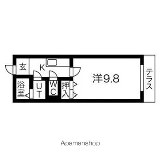 ソフィア八田A棟【A-102号室】の間取り