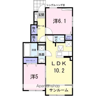 FLAT1【1階】の間取り