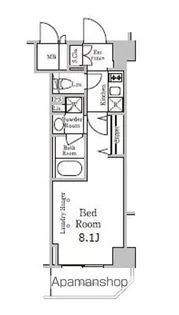 レジディア千駄木【2階】の間取り