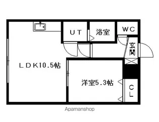 グランメール北1条【4階】の間取り