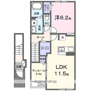 レジデンスNOA【2階】の間取り