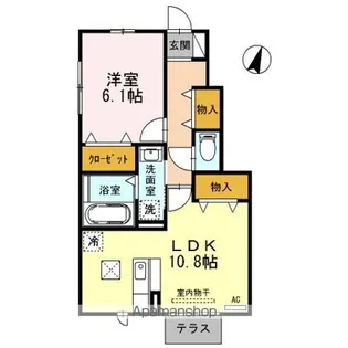 メゾン ブラック【1階】の間取り