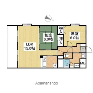 バローネ八雲【4階】の間取り