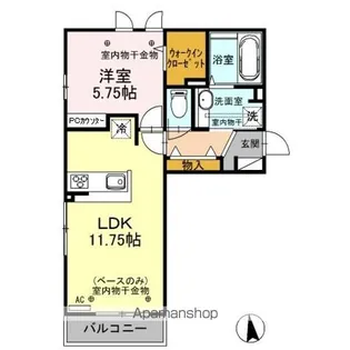 Maison de KAZU(メゾン ド カズ) B棟【3階】の間取り