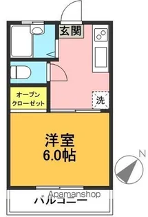 メゾンドゥルルベ【202号室】の間取り