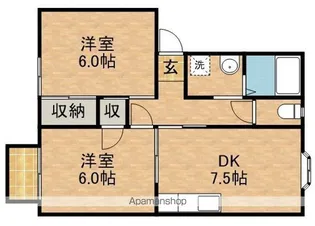 ヒルズ幸【1階】の間取り