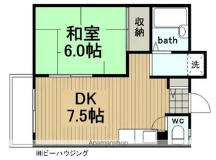 濱ビル13【4階】の間取り