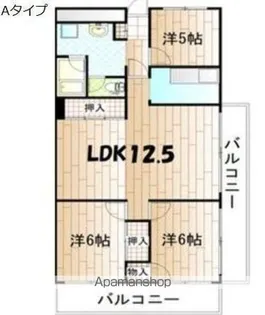 ハイマート屋島【703号室】の間取り