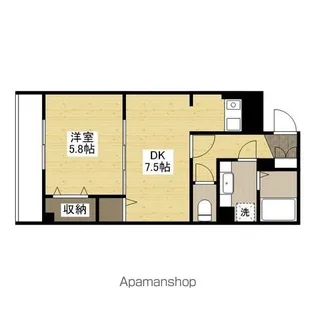 レジデンス石原【204号室】の間取り