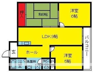 グランドハイツ栄【4階】の間取り