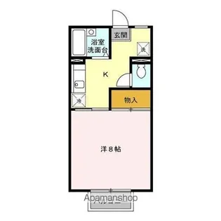 パンシオン額新保【2階】の間取り