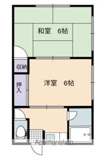 いわき荘【202号室号室】の間取り