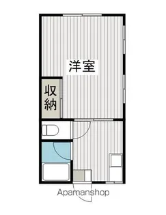 清水コーポ【201号室】の間取り