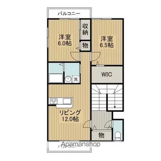 白城ビレッジ【203号室】の間取り