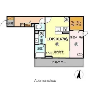 DーROOM畑沢B【3階】の間取り