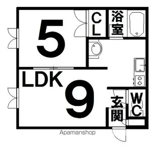 イクシード【1階】の間取り