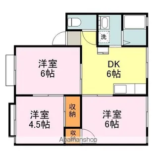 メゾン・サントピアB【1階】の間取り