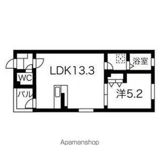 TRY2柳川【1階】の間取り