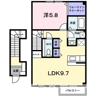エステルノ【2階】の間取り